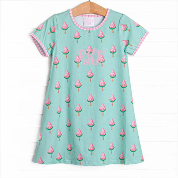 Sorbet Slice Dress, Green