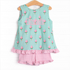 Sorbet Slice Short Set, Green