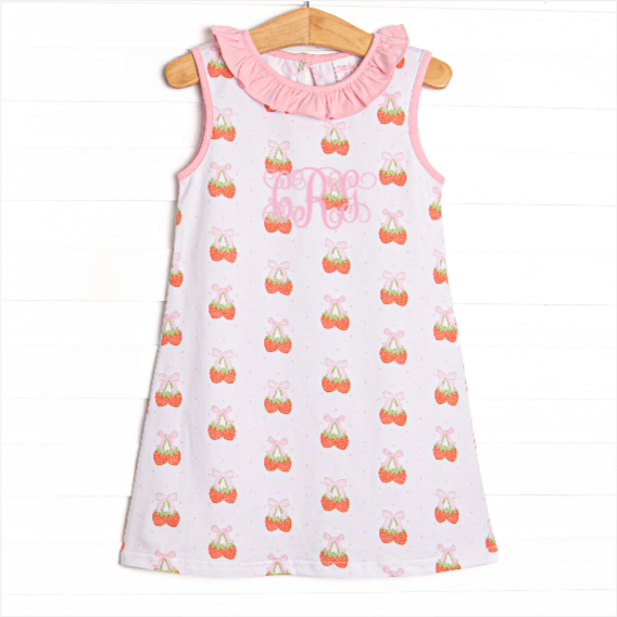 Strawberry Bundles Dress, Pink