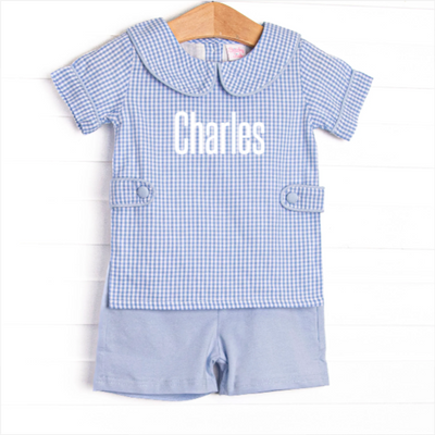 Summer Sky Blue Short Set, Blue