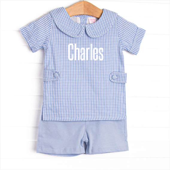 Summer Sky Blue Short Set, Blue