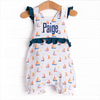 Sunset Sailing Ruffle Romper, Blue
