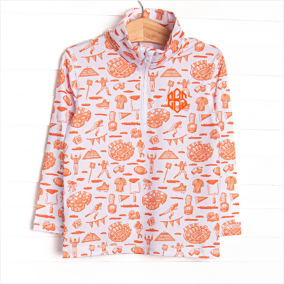 Tailgates and Touchdowns Pullover, Orange