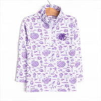 Tailgates and Touchdowns Pullover, Purple