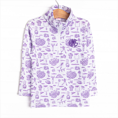 Tailgates and Touchdowns Pullover, Purple