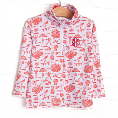 Tailgates and Touchdowns Pullover, Red