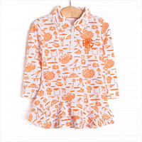 Tailgates and Touchdowns Tennis Dress, Orange