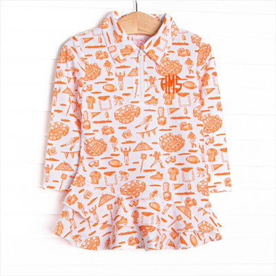 Tailgates and Touchdowns Tennis Dress, Orange