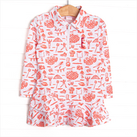 Tailgates and Touchdowns Tennis Dress, Red