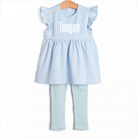 Teagan Pima Legging Set, Mint