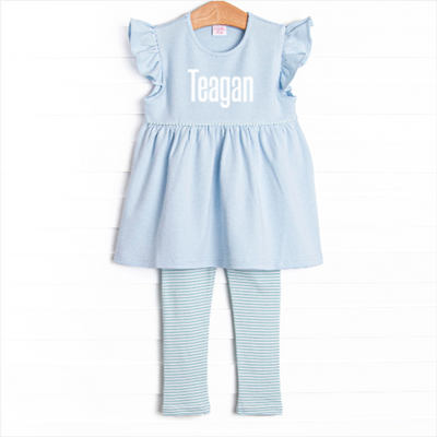 Teagan Pima Legging Set, Mint