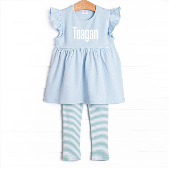Teagan Pima Legging Set, Mint
