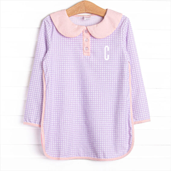 Girl's Tiebreak Tennis Dress in Purple size 12
