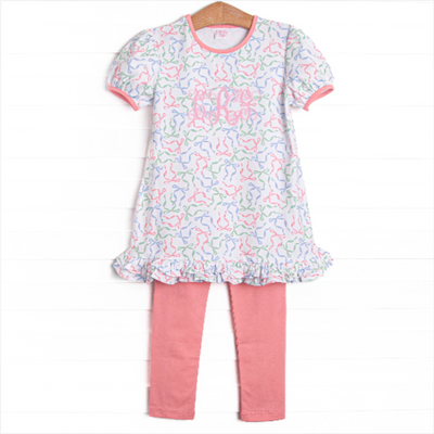 Tied Together Legging Set, Pink