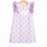 Tossing Tulips Dress, Purple
