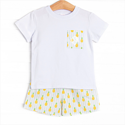 Tropic Like it's Hot Short Set, Blue
