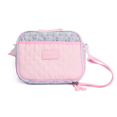 Bellflower Beauty Oxford Quilted Lunch Box, Blue