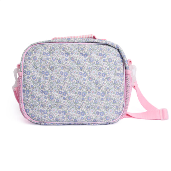 Bellflower Beauty Oxford Quilted Lunch Box, Blue