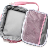 Bellflower Beauty Oxford Quilted Lunch Box, Blue