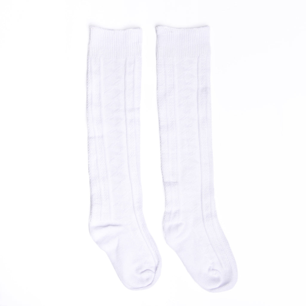 Cable Knit Stocking White Stitchy Fish