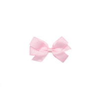 Traditional Grosgrain Hair Bow, Pearl Pink