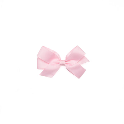 Traditional Grosgrain Hair Bow, Pearl Pink