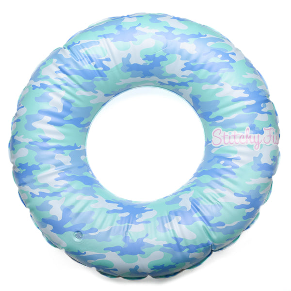 Coastal Camo Tube Float, Blue