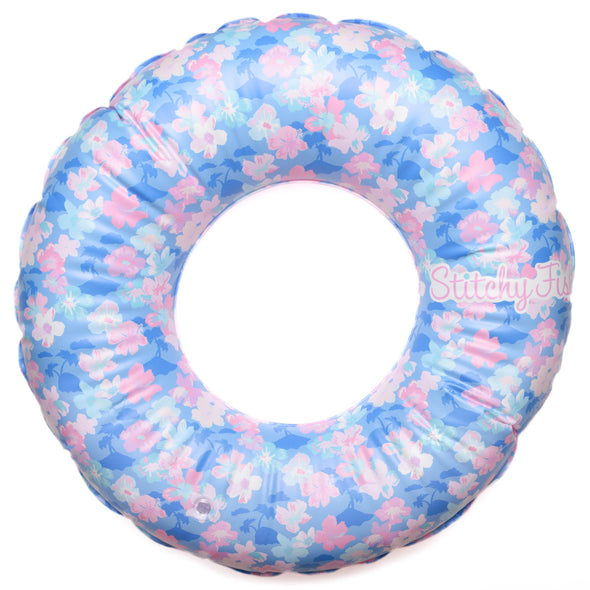Lagoon Blossoms Tube Float, Blue