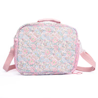 Early Fall Florals Oxford Quilted Lunch Box, Pink