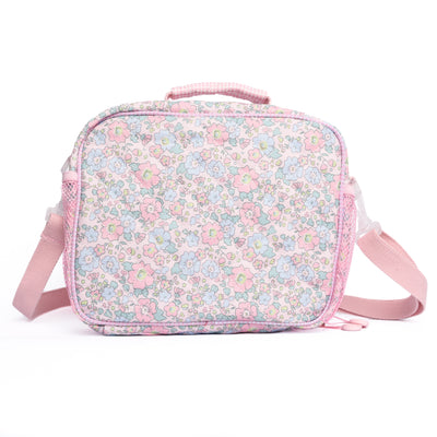 Early Fall Florals Oxford Quilted Lunch Box, Pink
