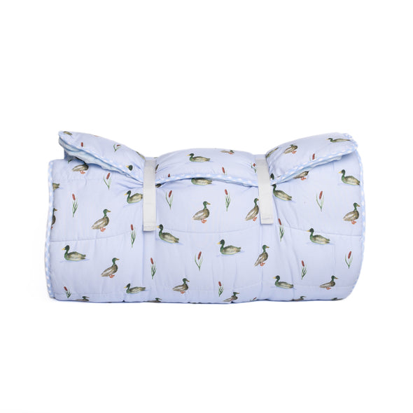 Migrating Mallard Nap Mat, Blue