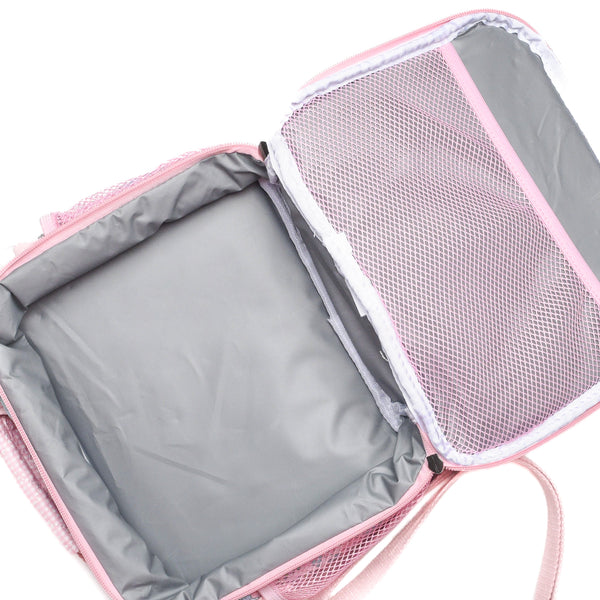 Early Fall Florals Oxford Quilted Lunch Box, Pink