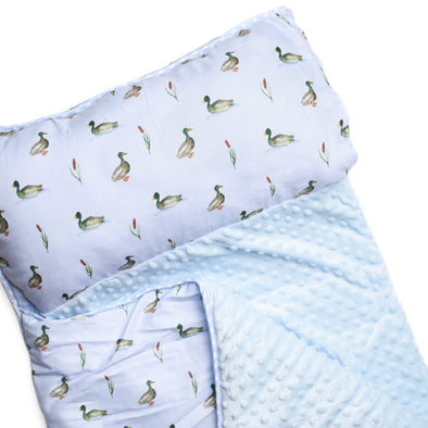 Migrating Mallard Nap Mat, Blue