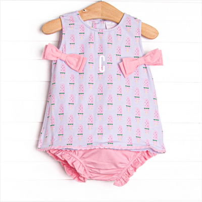 Watermelon Pop Side Tie Diaper Set, Purple