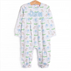 Zoo Park Pals Romper, Blue