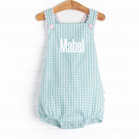 Mabel Bubble, Mint Gingham