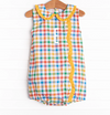 Primary School Plaid Bubble, Yellow