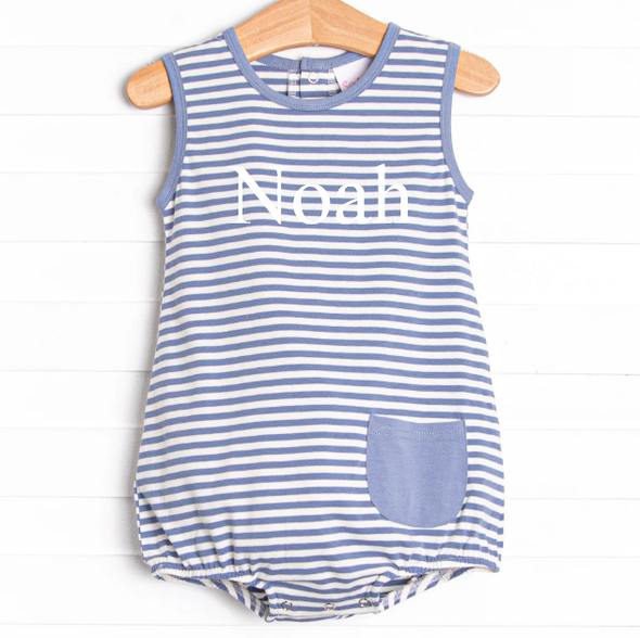 Noah Pocket Bubble, Yale Blue Stripe