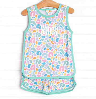 Sass and Spots Short Set, Green
