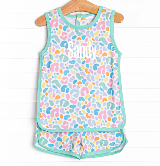 Sass and Spots Short Set, Green