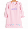 Sweet-tarts and Sweethearts Applique Dress, Pink