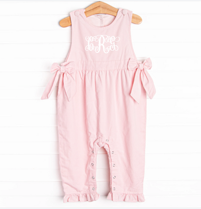 Eliza Corduroy Romper, Pink