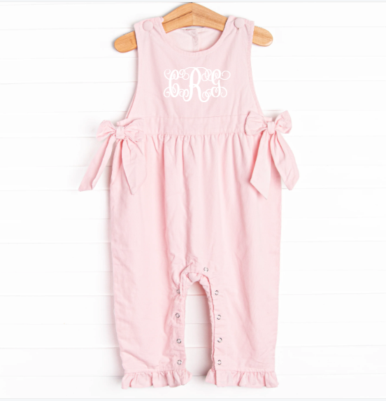Eliza Corduroy Romper, Pink
