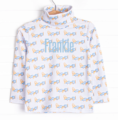 Fresh Air Flyer Turtleneck, Blue