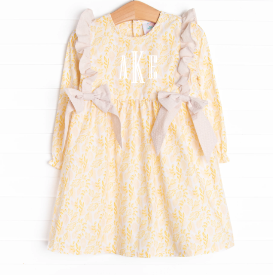Amber Autumn Dress, Yellow