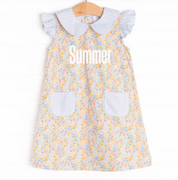 Summer Fields Pocket Dress, Blue