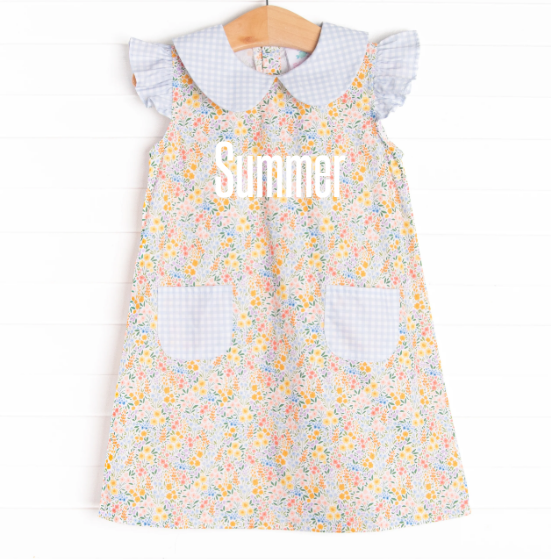 Summer Fields Pocket Dress, Blue