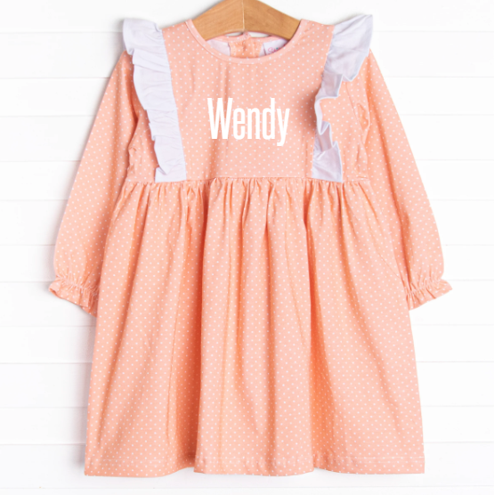 Coral Me Cute Dress, Orange