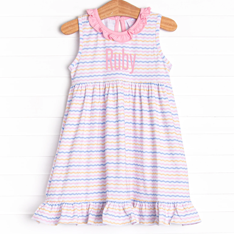 ric rac ruffles christmas dress 3T Ric Rac & Ruffles Christmas Dress SummerKids901