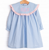 No Blue Days Swiss Dot Dress, Blue